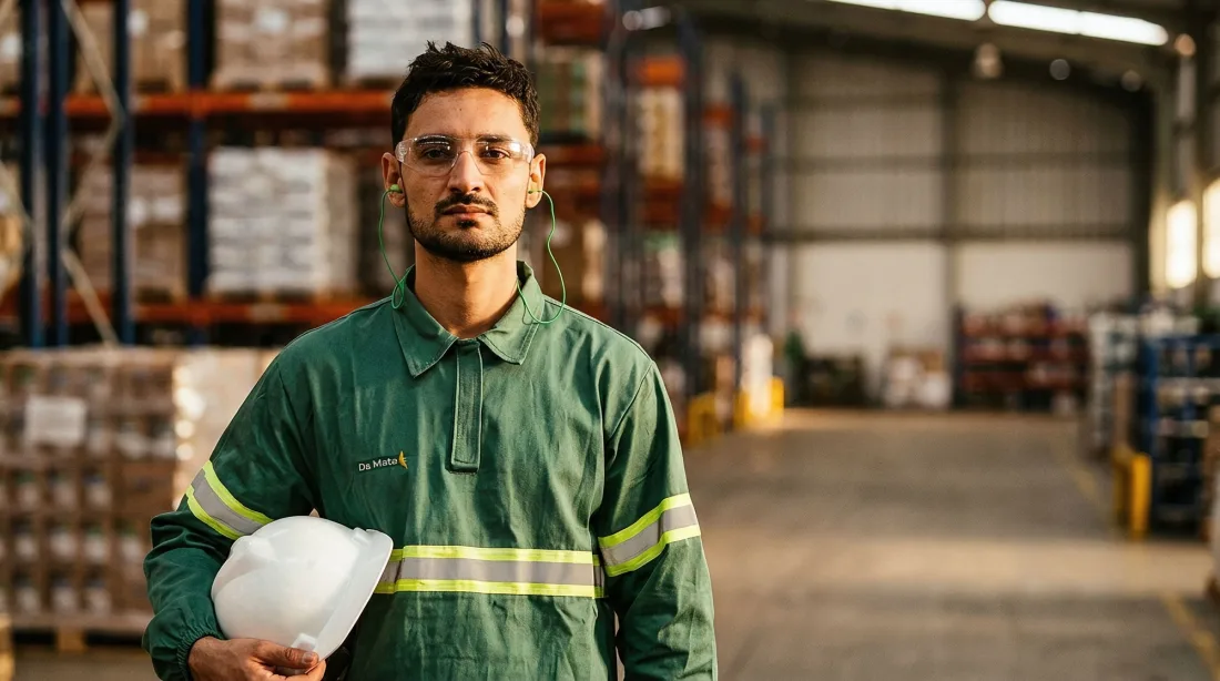 Colaborador Da Mata na logística e expedição