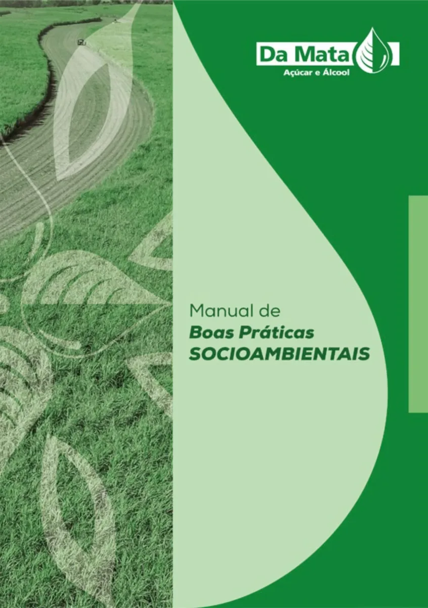 Capa do Manual de Boas Práticas Socioambientais da Da Mata S.A.