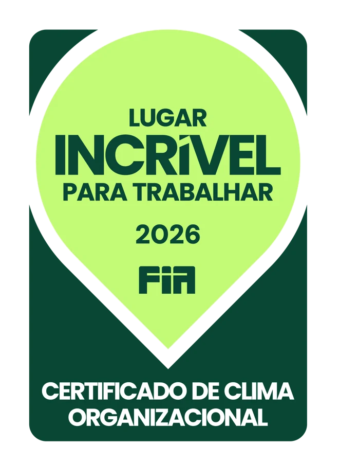 Selo Lugar Incrível para Trabalhar 2026, certificação FIA de Clima Organizacional